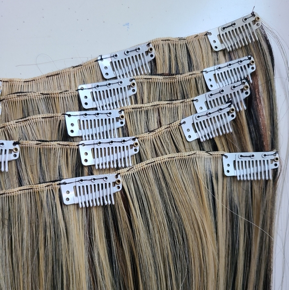 🆕️ 5 pcs 12 inch Double Wefted Clip in Set - Picture 2 of 11